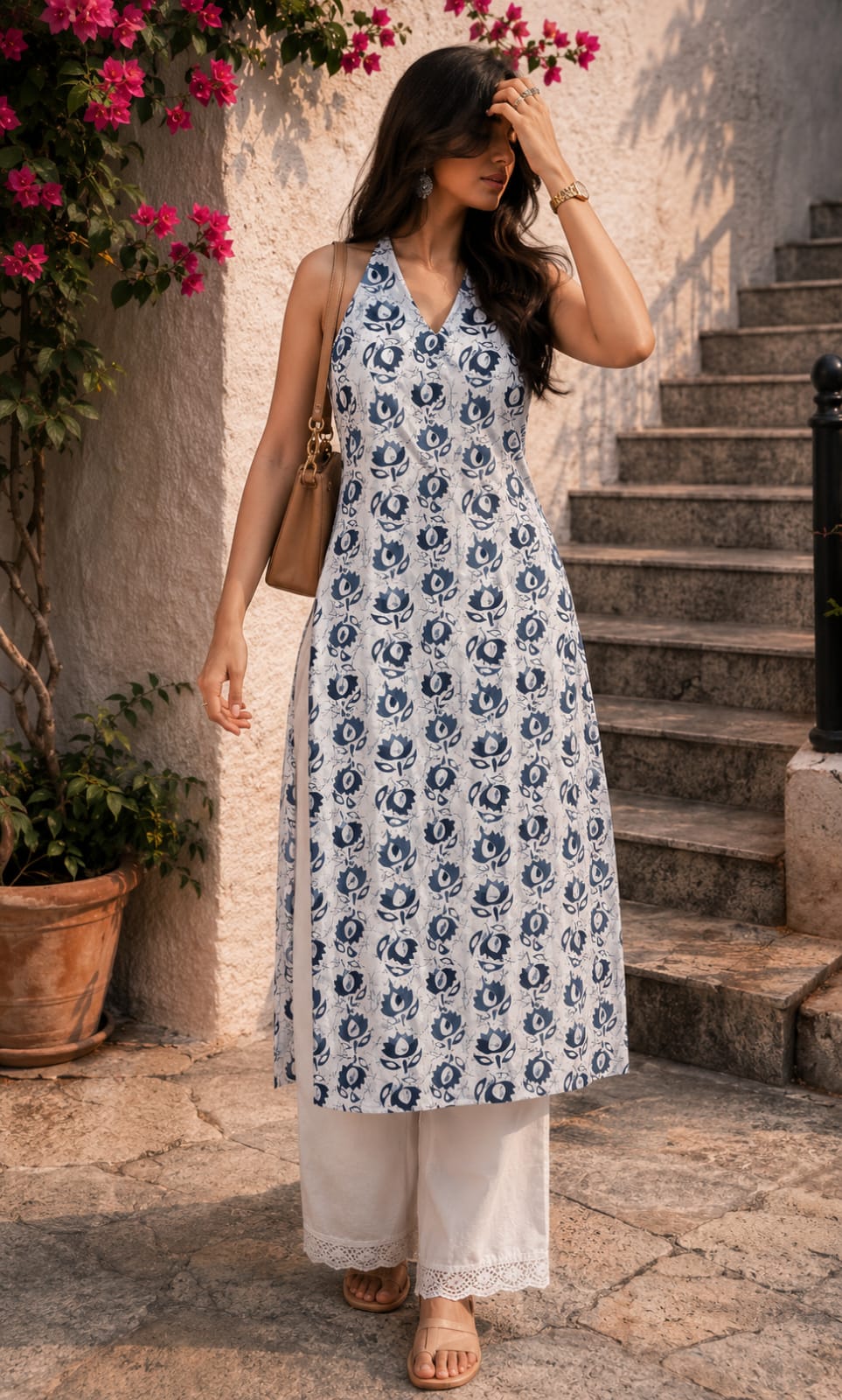 TATVANI – Premium Handblock Printed Cotton Kurti ✨