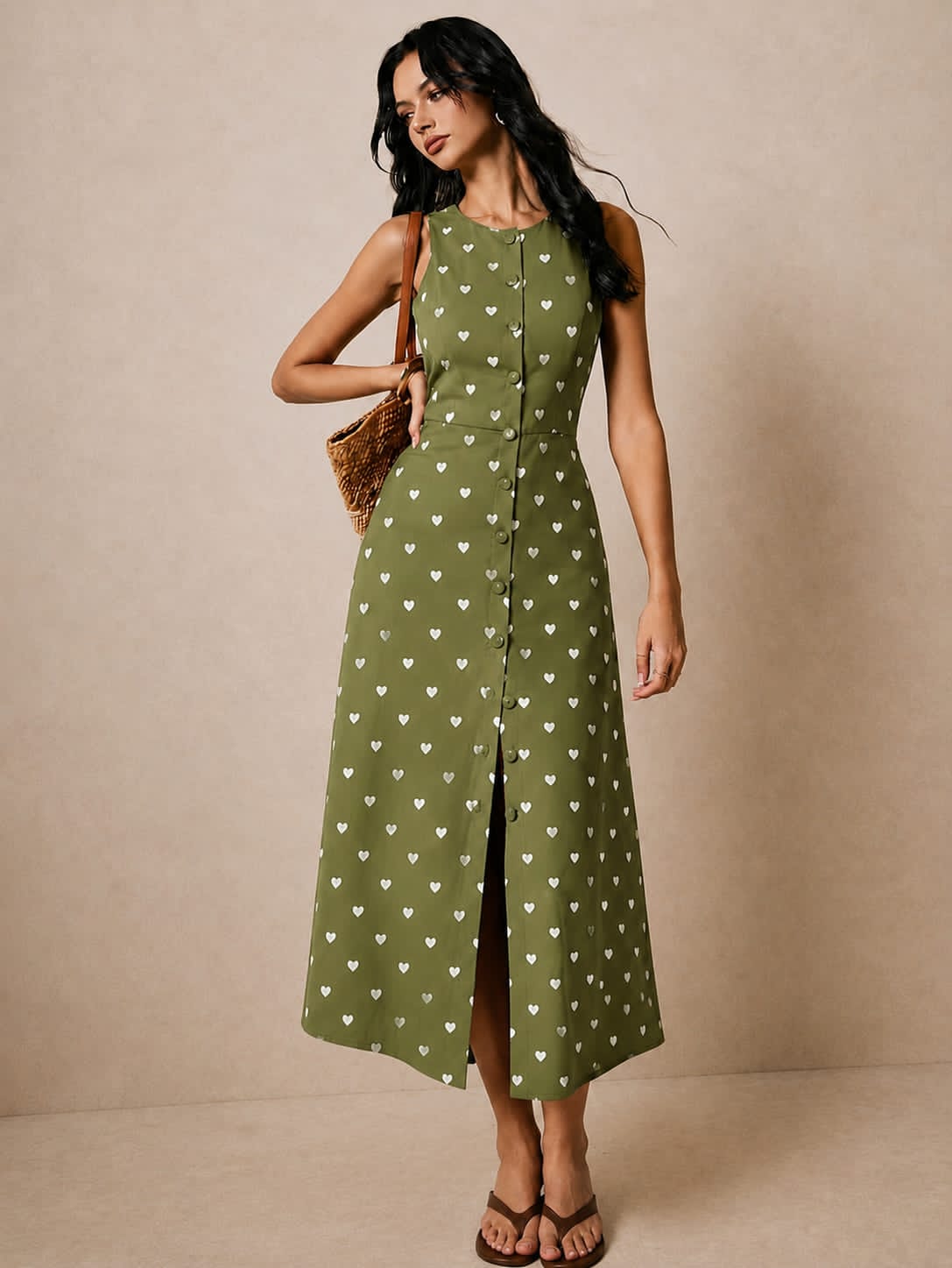 TATVANI | Pure Hand Block Print Cotton Maxi Dress