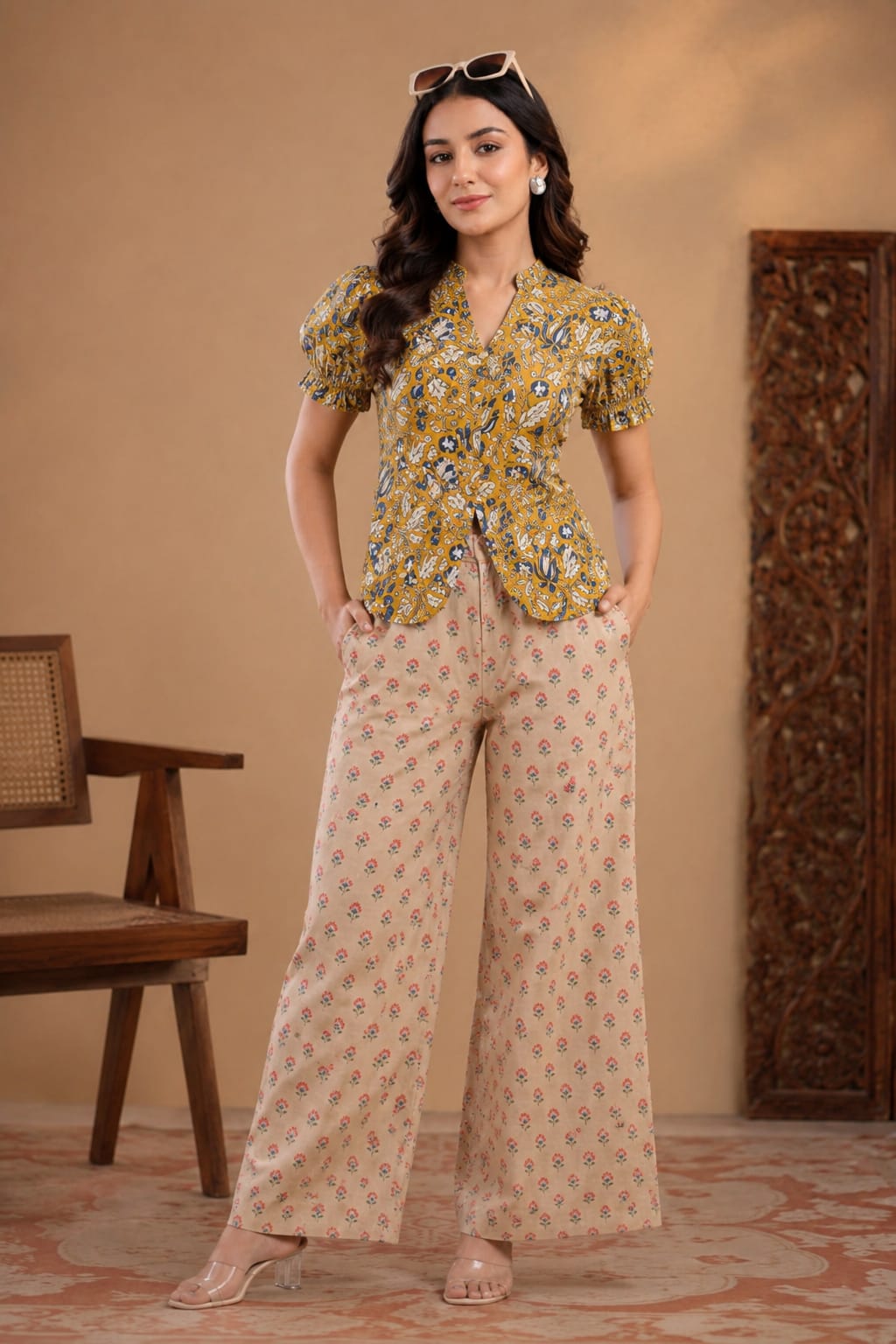 TATVANI | Pure Hand Block Print Cotton Top