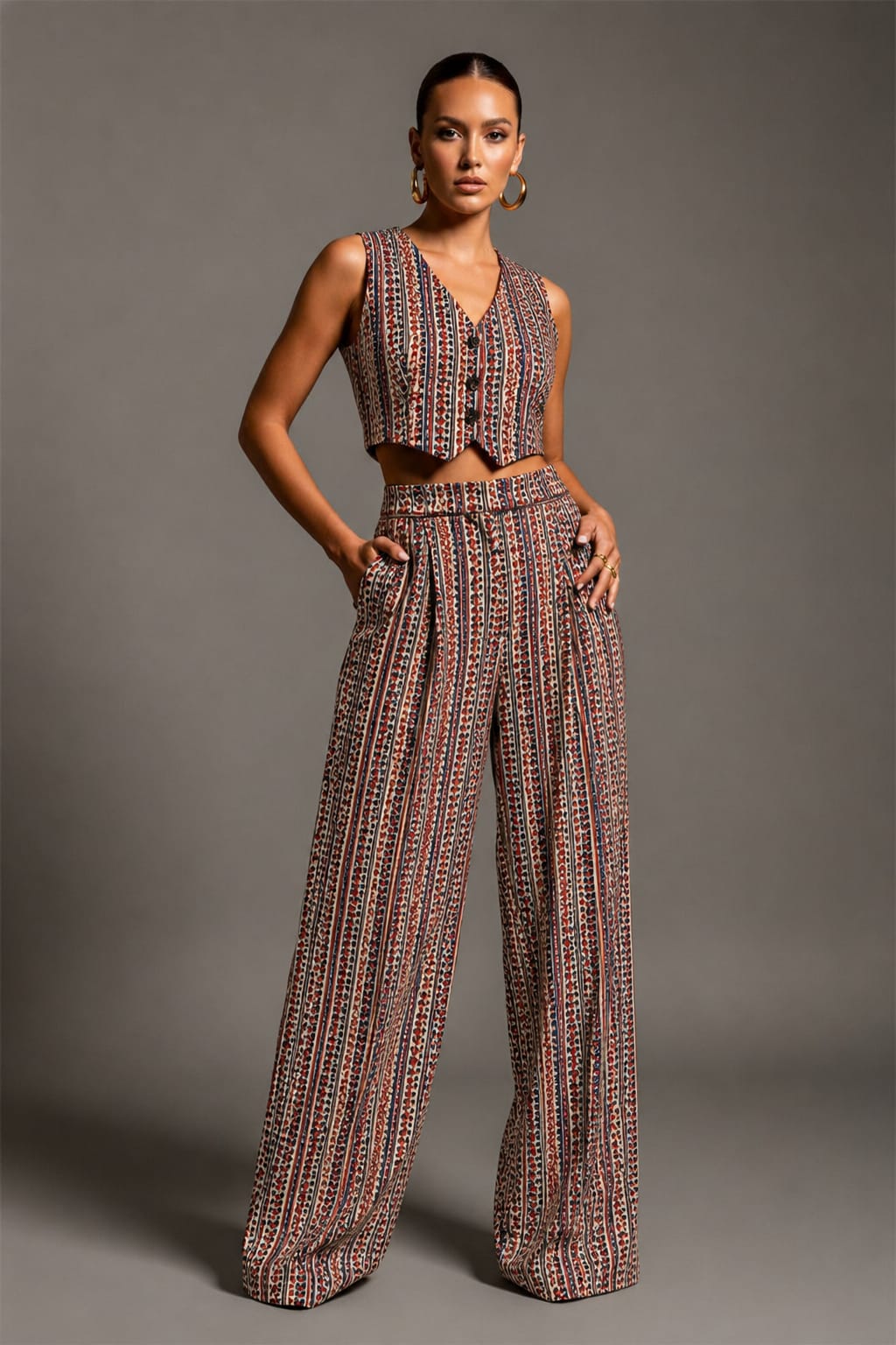 TATVANI | Pure Hand Block Print Cotton Co-ord Set