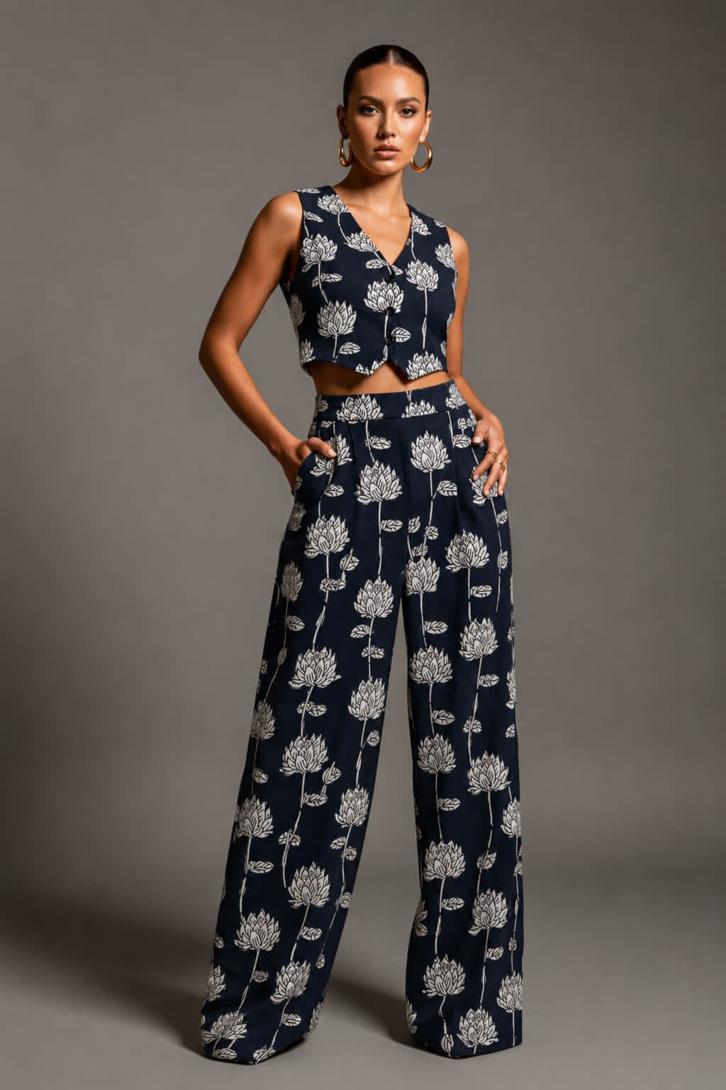 TATVANI | Pure Hand Block Print Cotton Co-ord Set